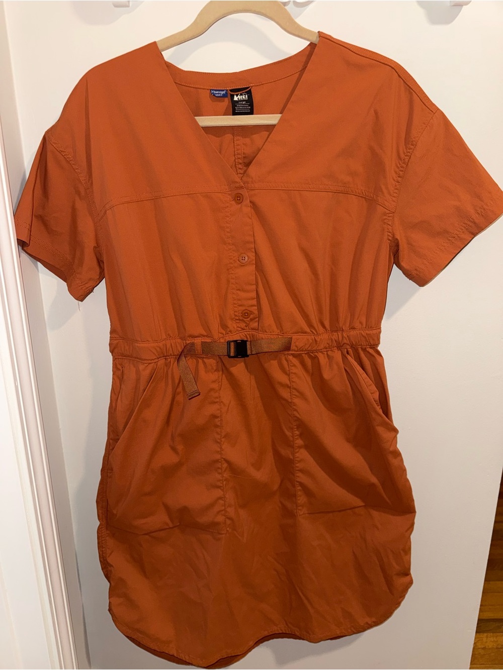 REI Co-op women’s belted dress with pockets